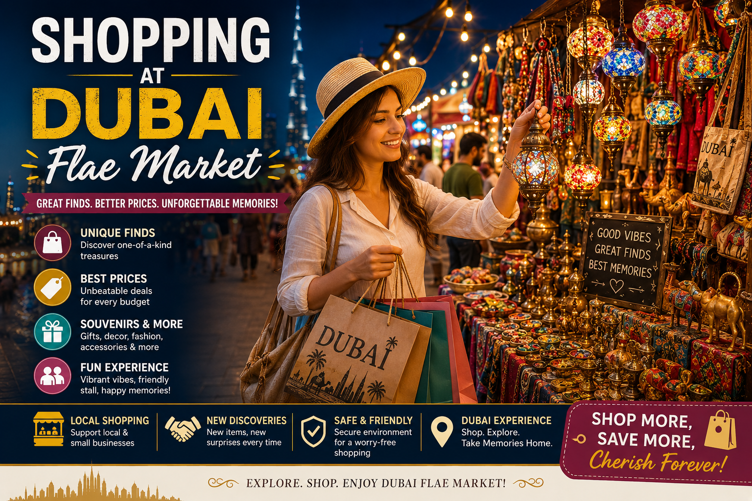 Shopping at Dubai Flea Market